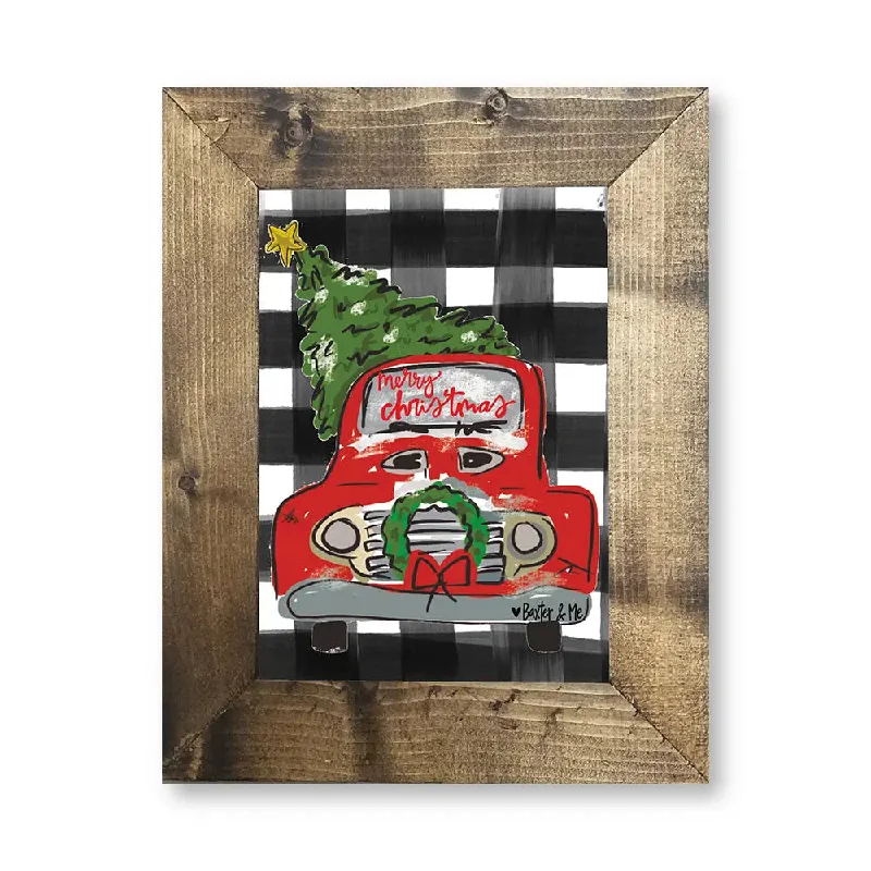 Christmas Truck - Framed Art