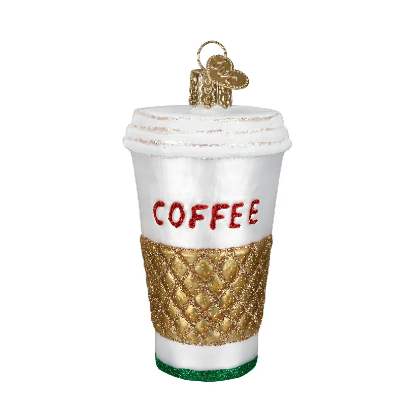 Coffee To Go Ornament - Old World Christmas