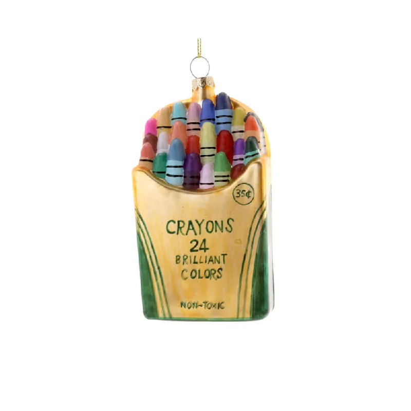 Crayon Box Ornament 4.5"