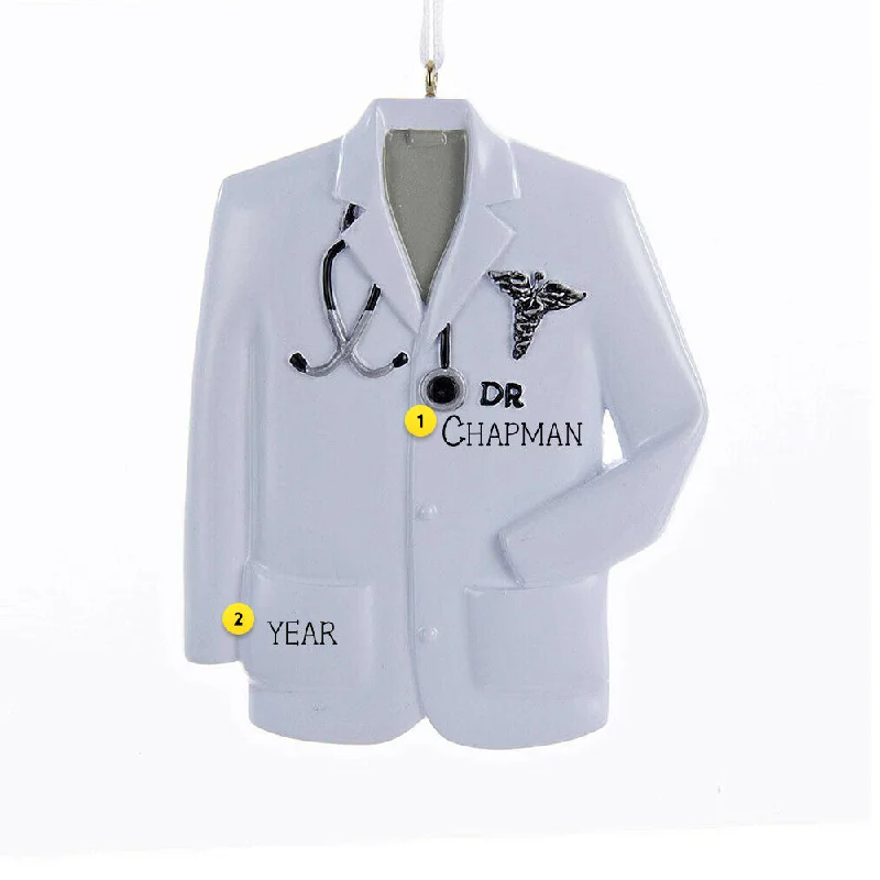 Personalized Doctor Coat Ornament