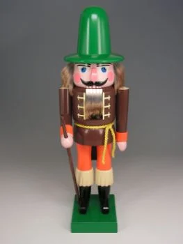 Forester Nutcracker with Tall Green Hat by Werkstatte Volker Fuchtner