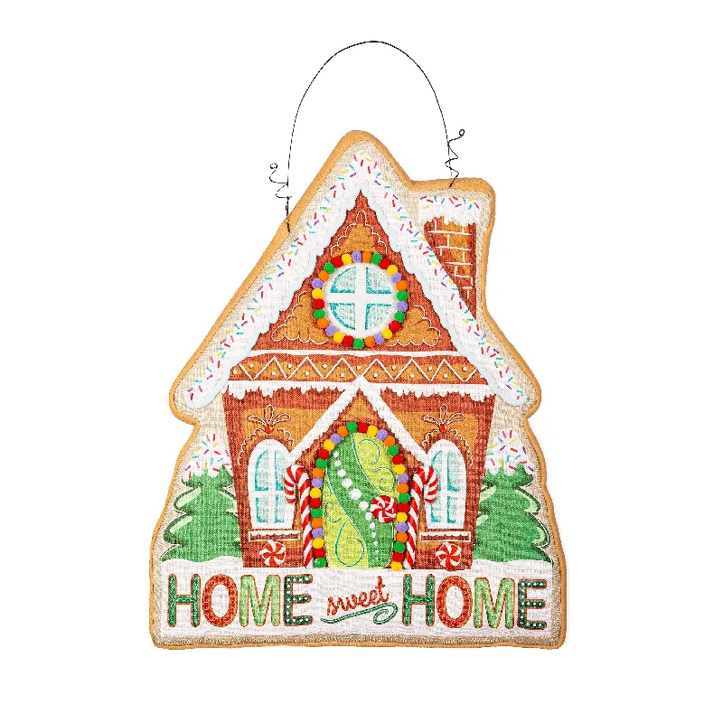 Gingerbread Home Sweet Home Estate Door Decor