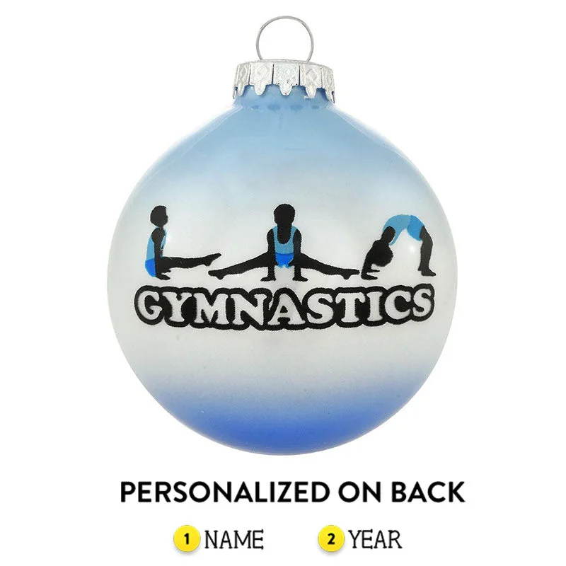 Personalized Gymnastics Ornament - Male