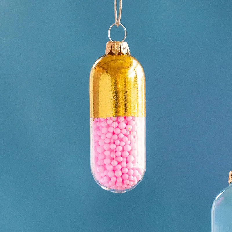 Happy Pills Ornament By Glitterville