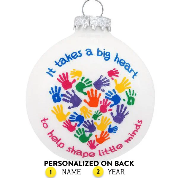 Personalized It Takes A Big Heart Ornament