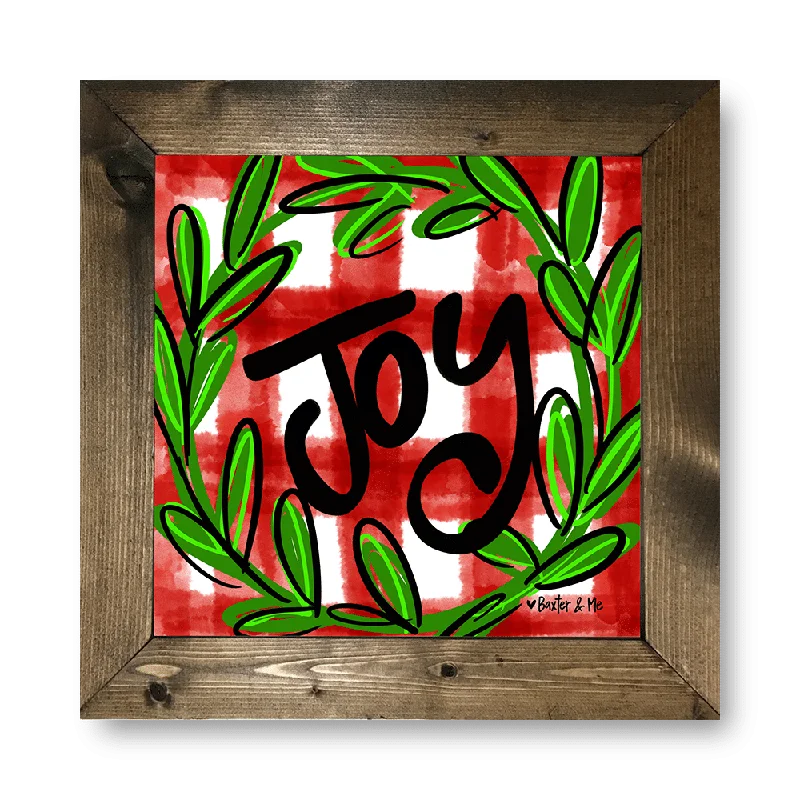 Joy Red Buffalo - Framed Art