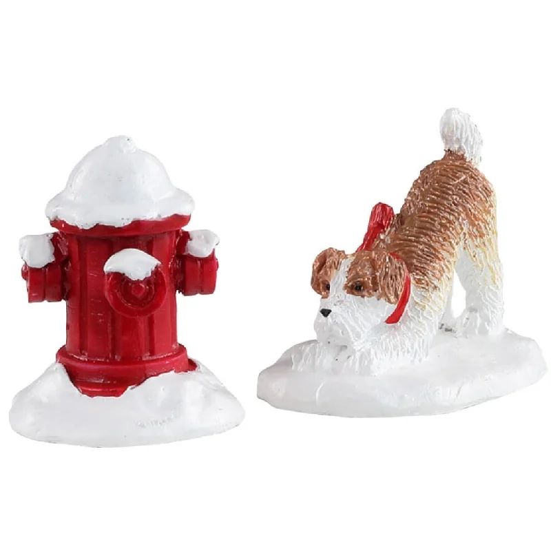 Lemax Caddington Village Accessories: Snow Hydrant, Set of 2 #14860