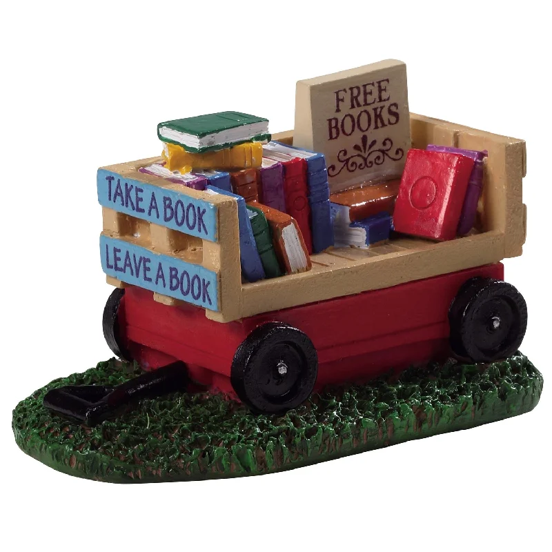 Lemax Caddington Village Accessory: Book Wagon #94534