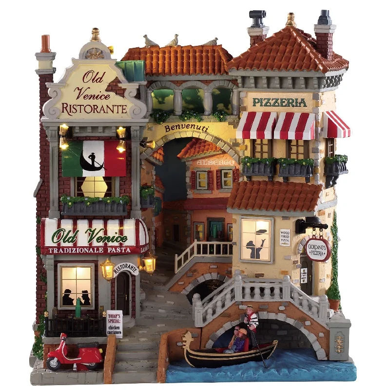 Lemax Caddington Village Facade: Venice Canal Shops #85318