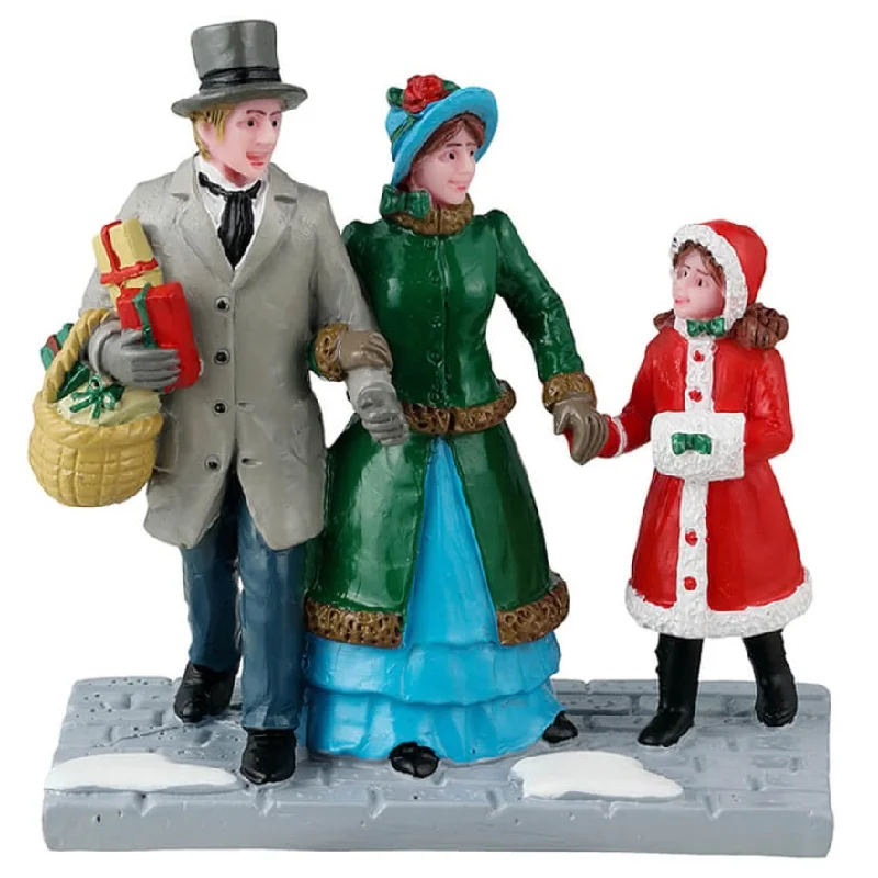 NEW 2024 Lemax Caddington Village Figurine: Christmas Eve Shopping #42315