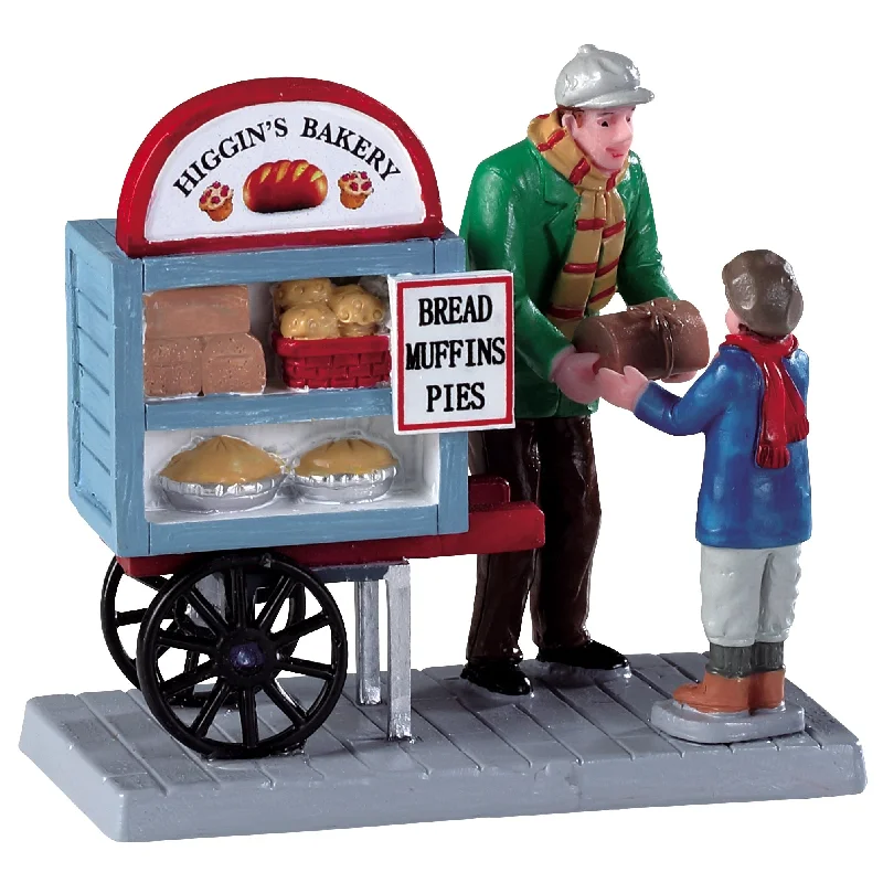 Lemax Caddington Village Figurine: Delivery Bread Cart #92749