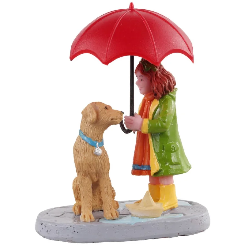 Lemax Caddington Village Figurine: Umbrella Sharing #12023