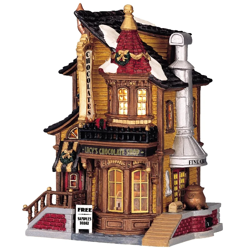 Lemax Caddington Village Lighted Building: Lucy's Chocolate Shop #45052