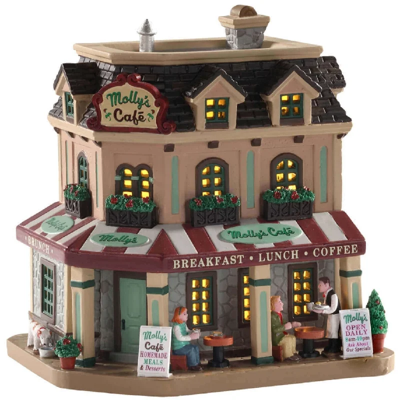 Lemax Caddington Village Lighted Building: Molly's Corner Cafe #05687