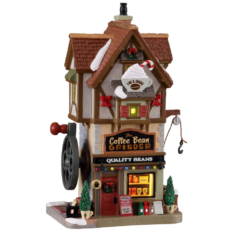 Lemax Caddington Village Lighted Building: The Coffee Bean Grinder #15780