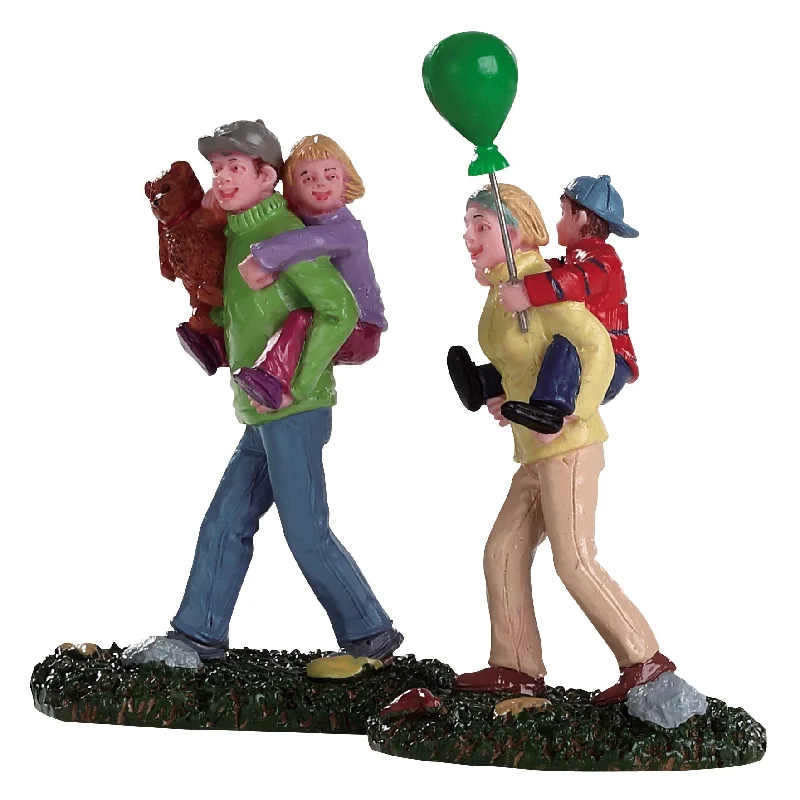 Lemax Carnival Figurines: Coming Home from the Fair, Set of 2 #82582