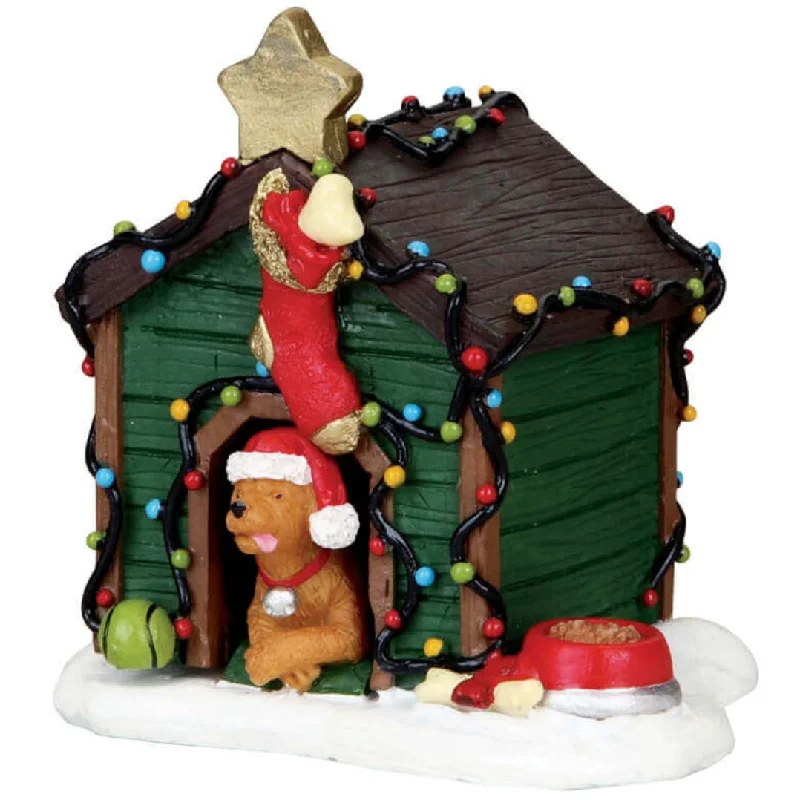 Lemax General Collectibles: Decorated Light Doghouse #02808