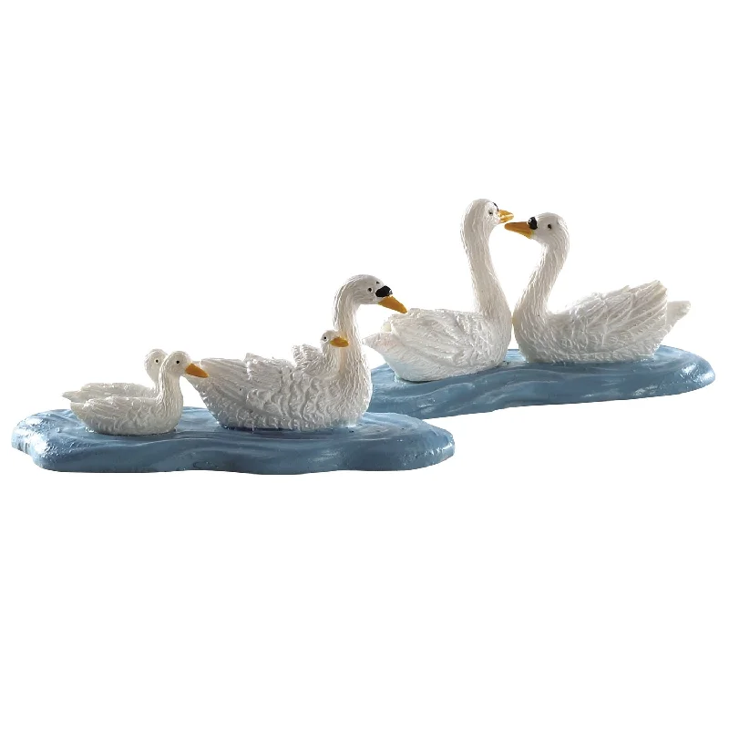 Lemax General Collectibles Figurine: Swans, Set of 2 #82613