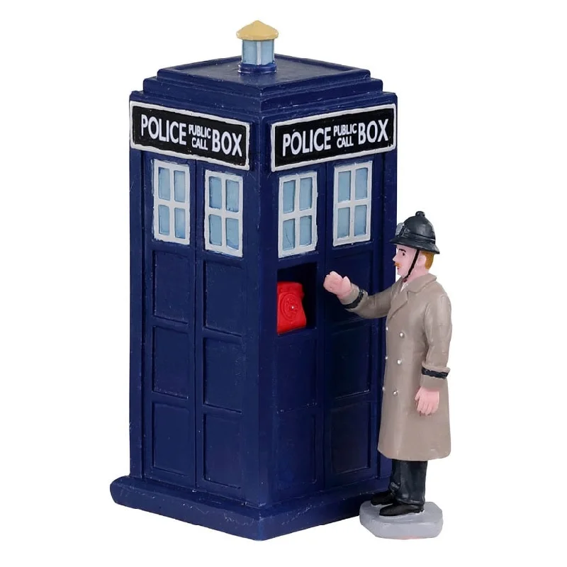 Lemax General Collectibles Table Piece: Police Call Box, Set of 2 #03509