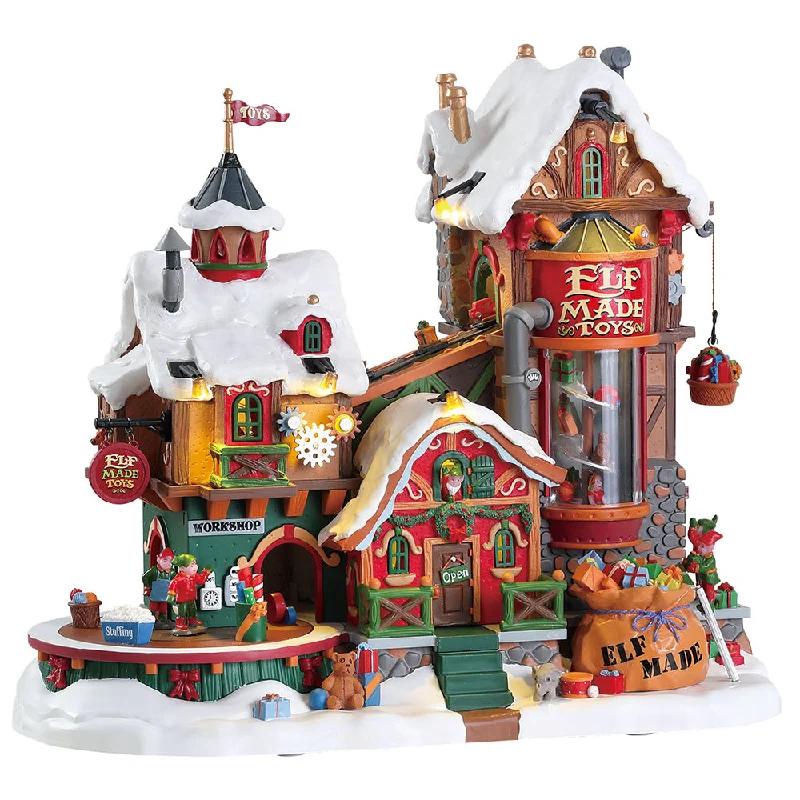 Lemax Santa's Wonderland Sights & Sounds: Elf Made Toy Factory #75190