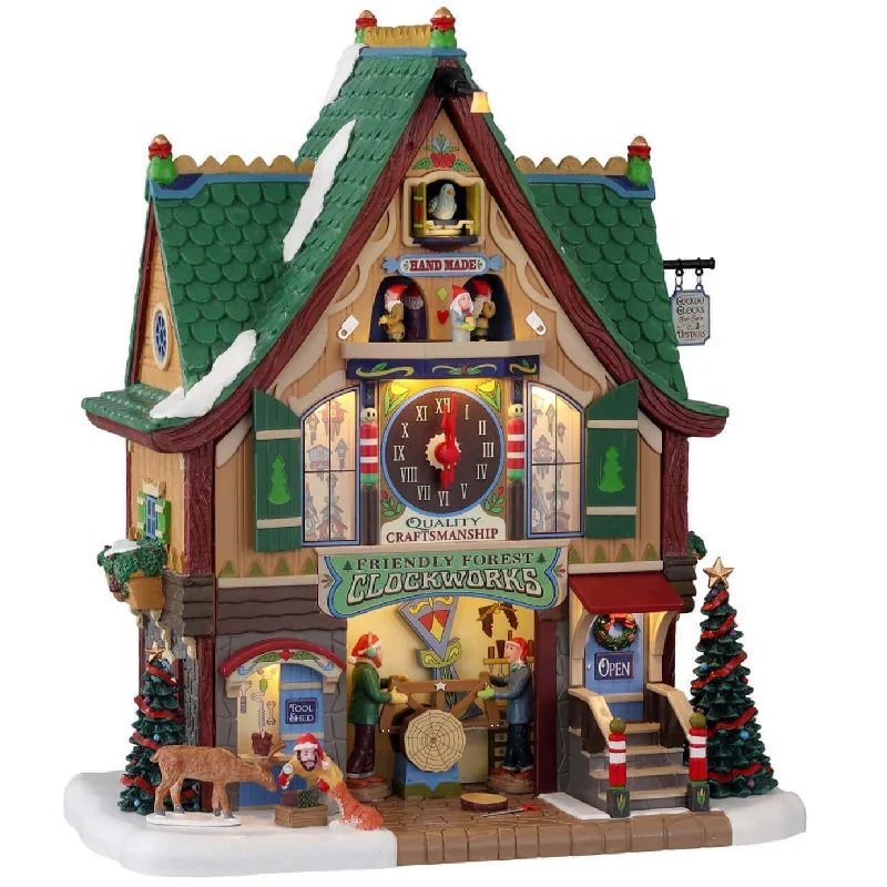 Lemax Santa's Wonderland Sights & Sounds: Friendly Forest Clockworks #15734