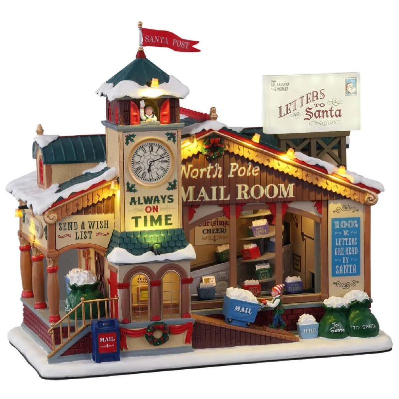 Lemax Santa's Wonderland Sights & Sounds: North Pole Mail Room #15733