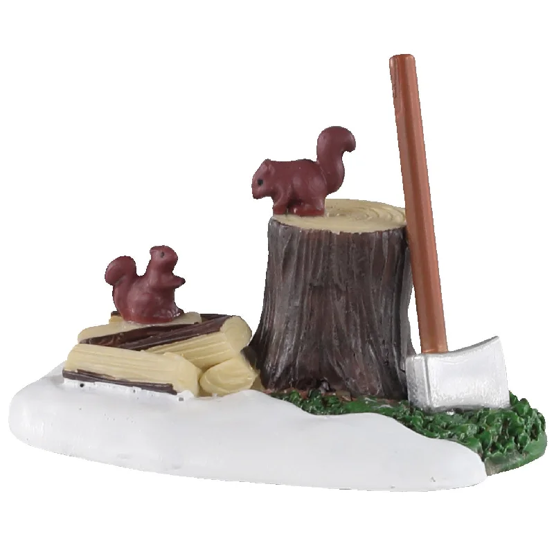 Lemax Vail Village Accessory: Axe and Logs #04730