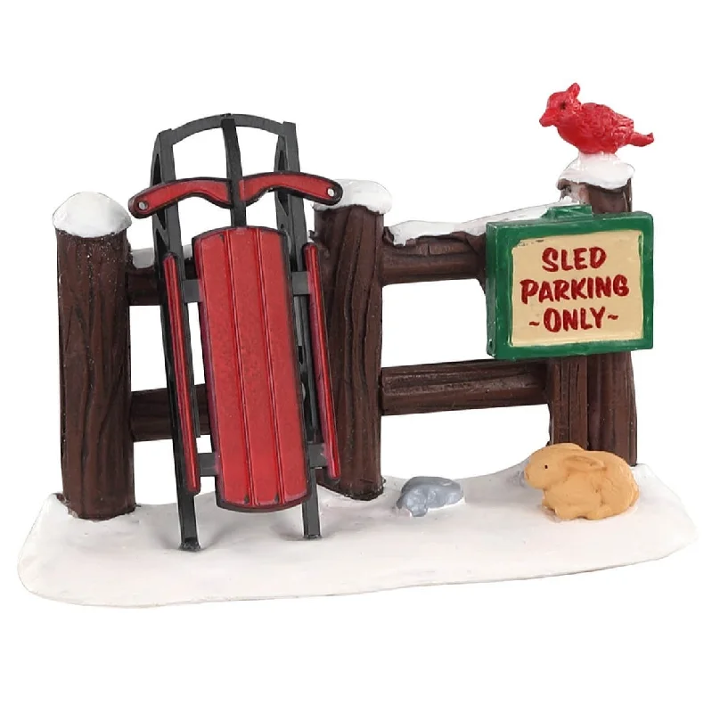 Lemax Vail Village Accessory: Sled Parking Only #04740