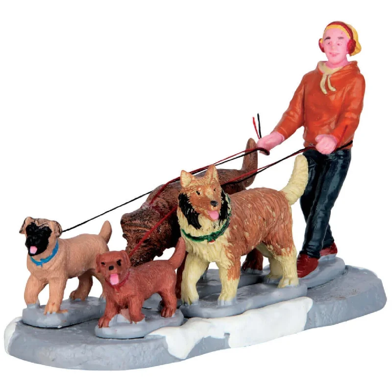 Lemax Vail Village Figurine: A Pack of Pups #62455