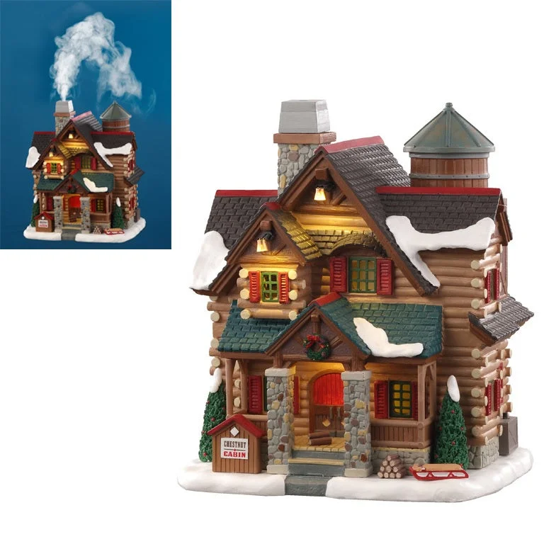 Lemax Vail Village Lighted Building: Chestnut Cabin #05641