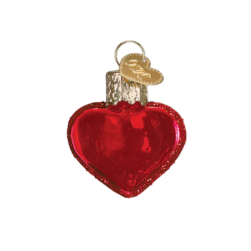 Miniature Red Heart Ornament - Old World Christmas