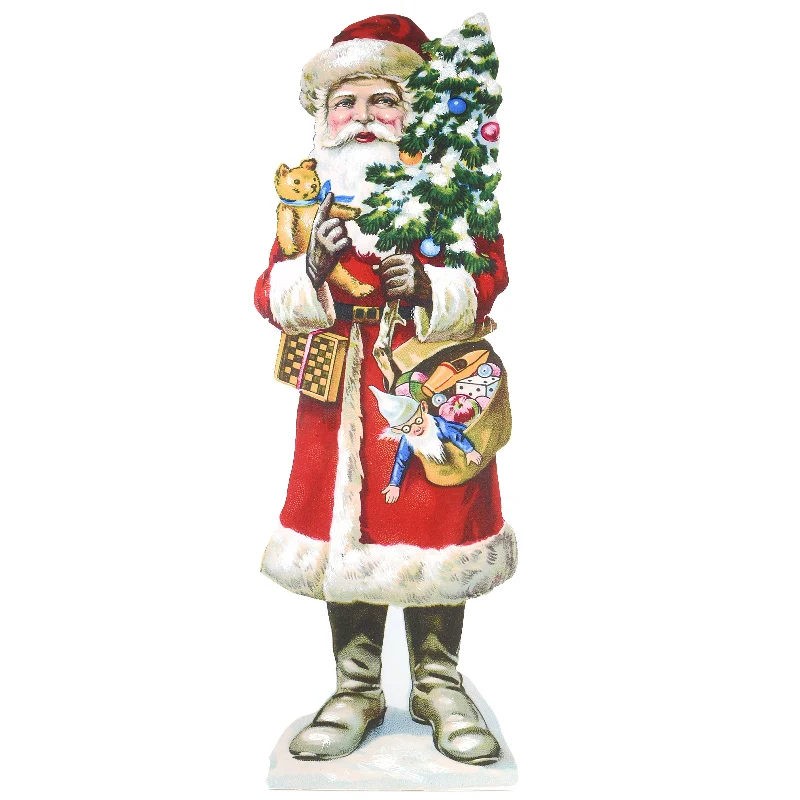 35 in. Stand Up Santa Display, Composite Wood Construction