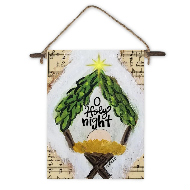 O Holy Night Mini Wall Hanging