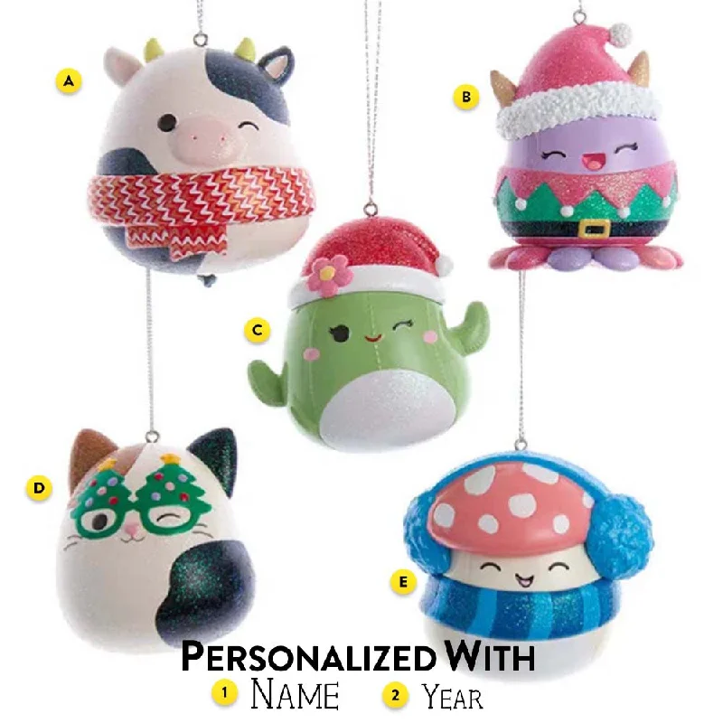 Personalized Festive Squishmallows® Ornaments