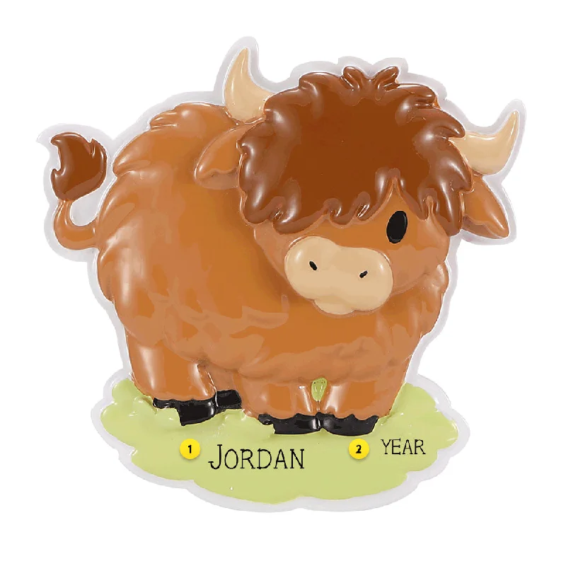 Personalized Highland Cow Ornament