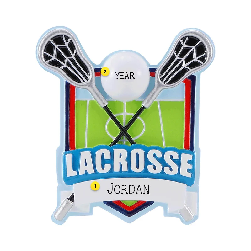 Personalized Lacrosse Ornament