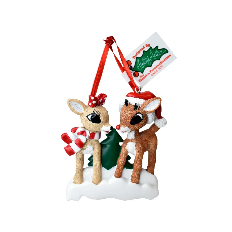 Rudolph the Red-Nosed Reindeer® and Clarice Personalization Ornament