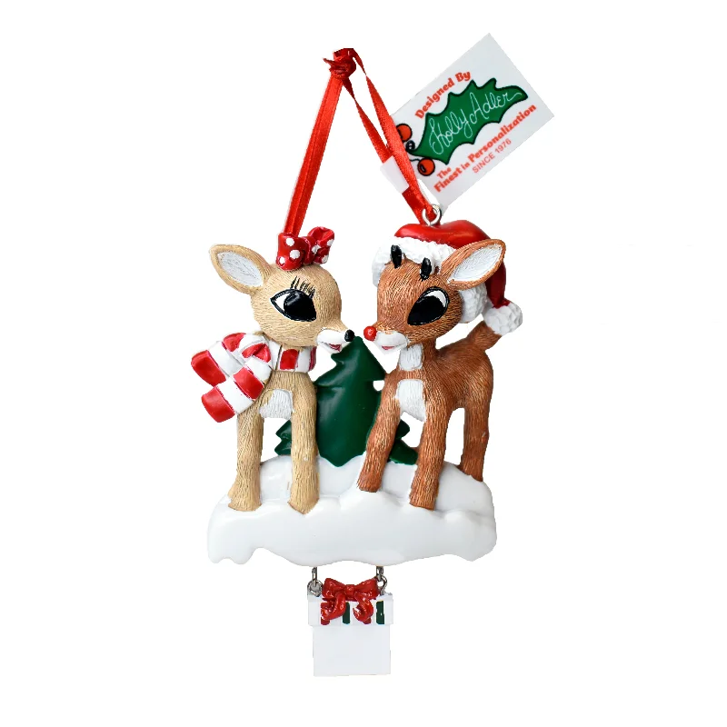 Rudolph the Red-Nosed Reindeer® and Clarice Personalization Ornament