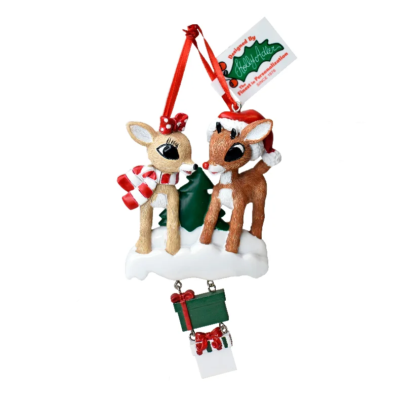 Rudolph the Red-Nosed Reindeer® and Clarice Personalization Ornament