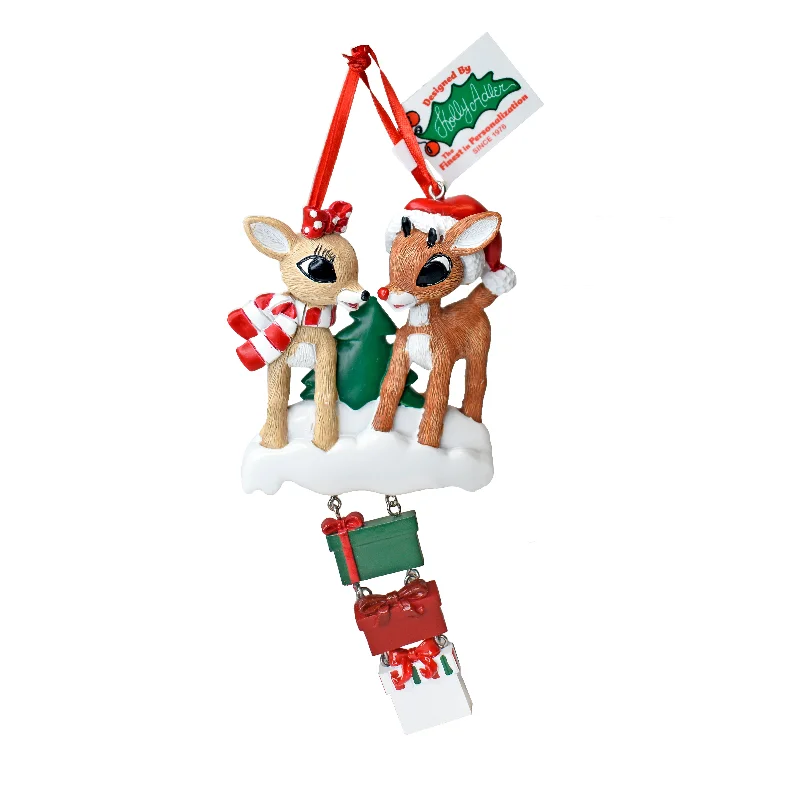 Rudolph the Red-Nosed Reindeer® and Clarice Personalization Ornament