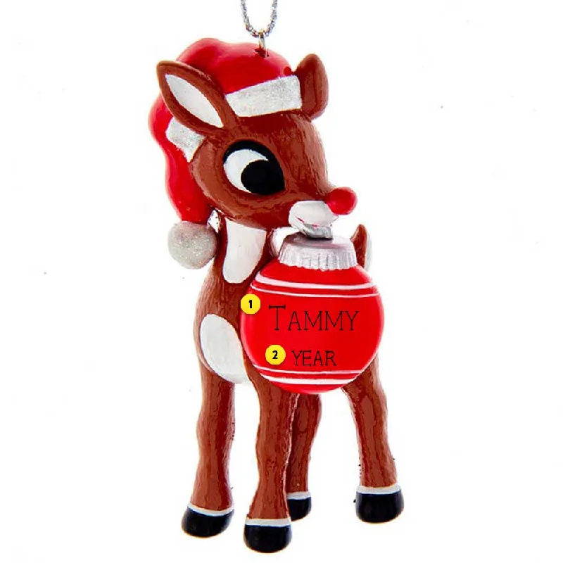 Personalized Rudolph The Red Nose Reindeer® with Bulb Ornament