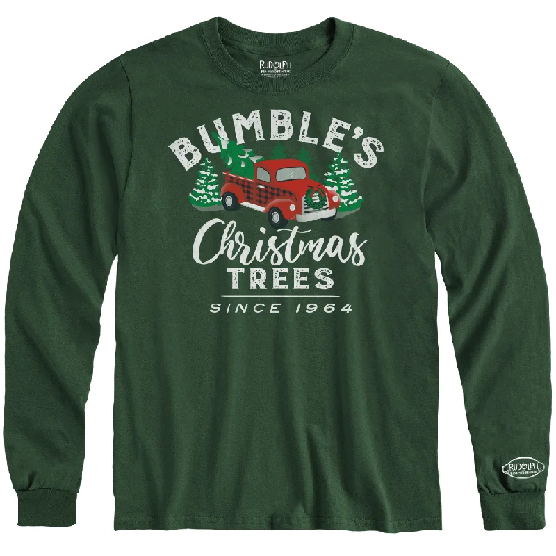 Rudolph the Red-Nosed Reindeer® Bumble Green Adult Long Sleeve Tee