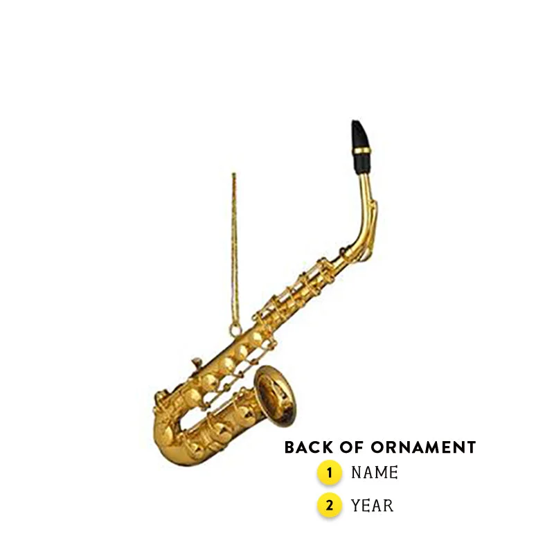 Personalized Saxophone Ornament