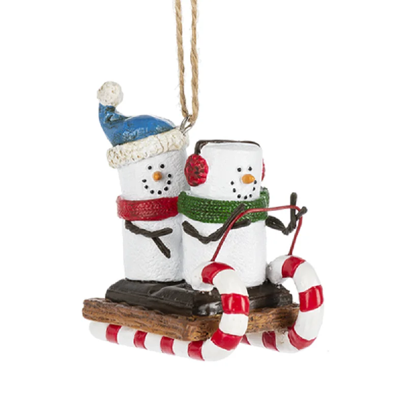 S'mores on Toboggan Ornament