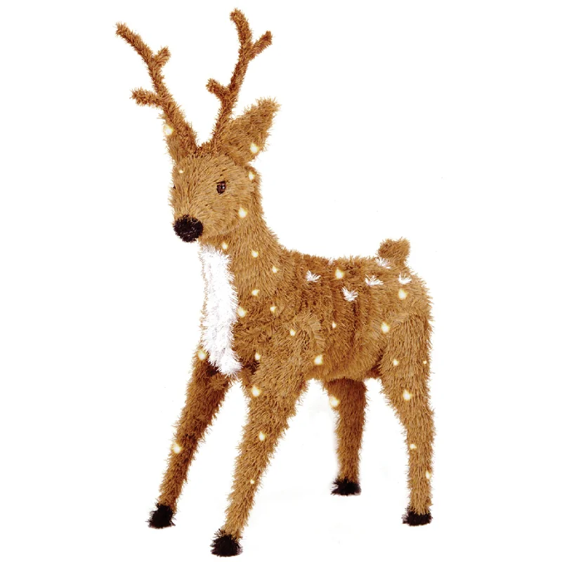 36 in. Standing Reindeer with Clear Lights