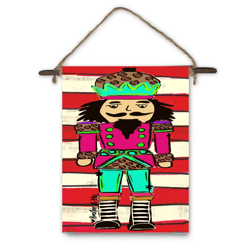 Stripe Nutcracker Mini Wall Hanging