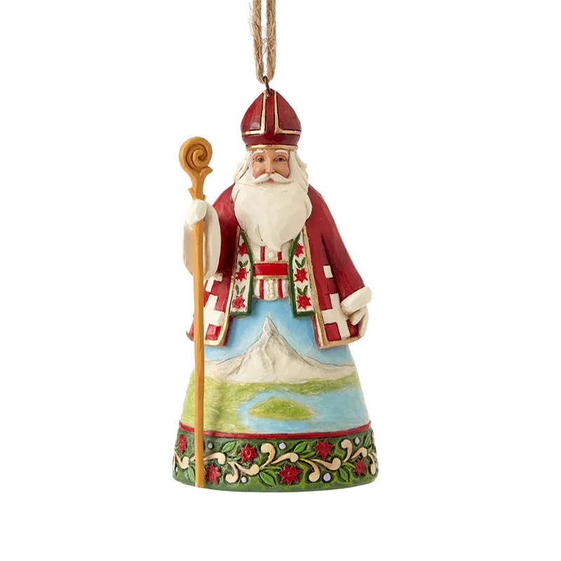 Swiss Santa Ornament - Jim Shore