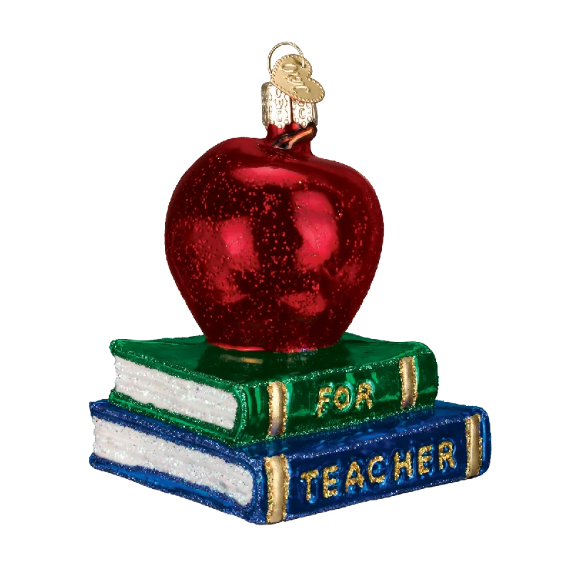 Teacher's Apple Ornament - Old World Christmas