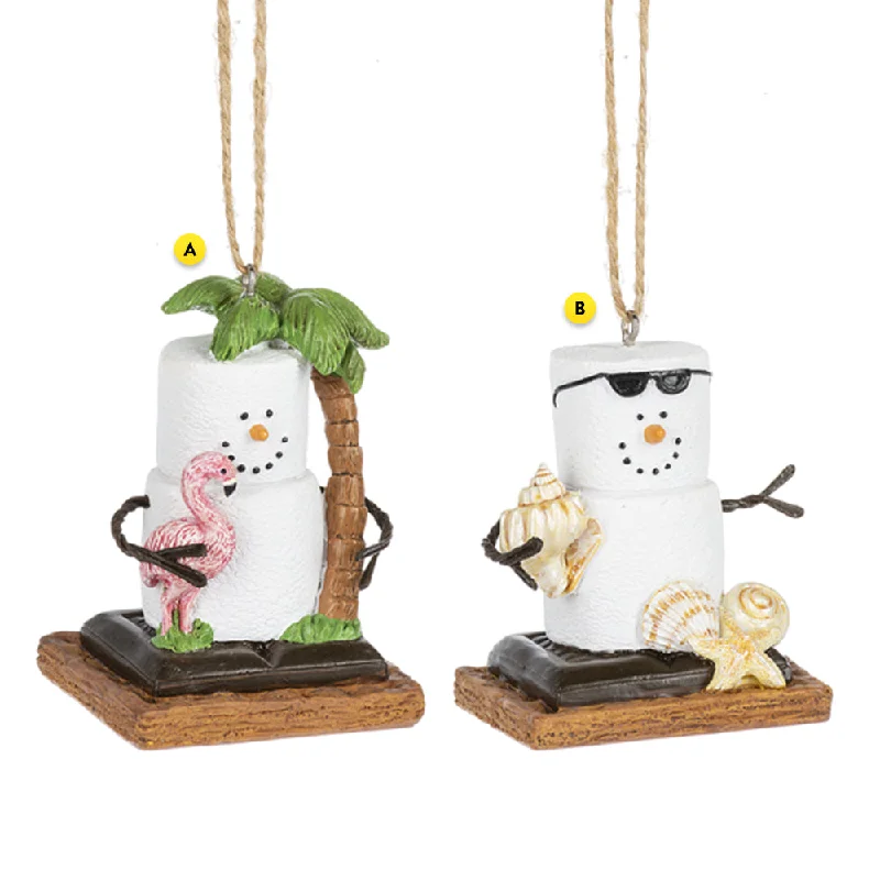 S'mores Coastal Ornaments